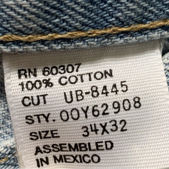 Vintage Union Bay Jeans Mens 34x32 Light Wash Dad Fit Slightly Tapered Y2K - Picture 6 of 13